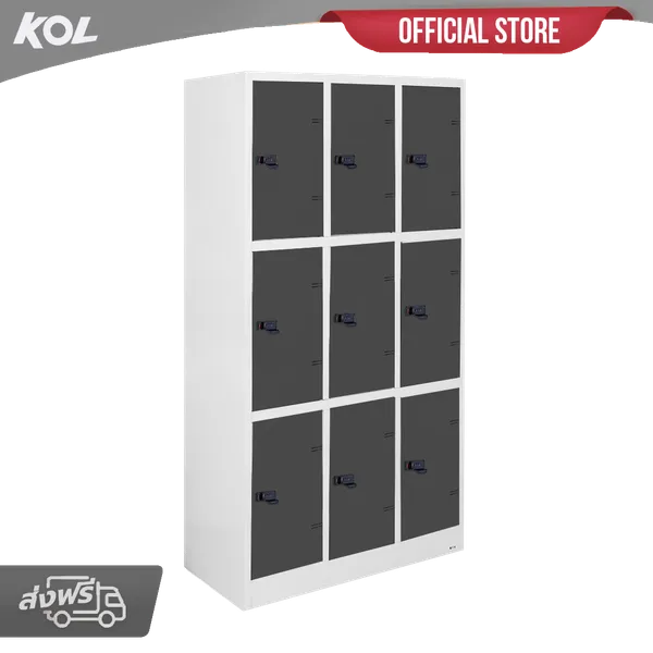 KOL 9-Door Locker Cabinet with combination Keys per Compartment
