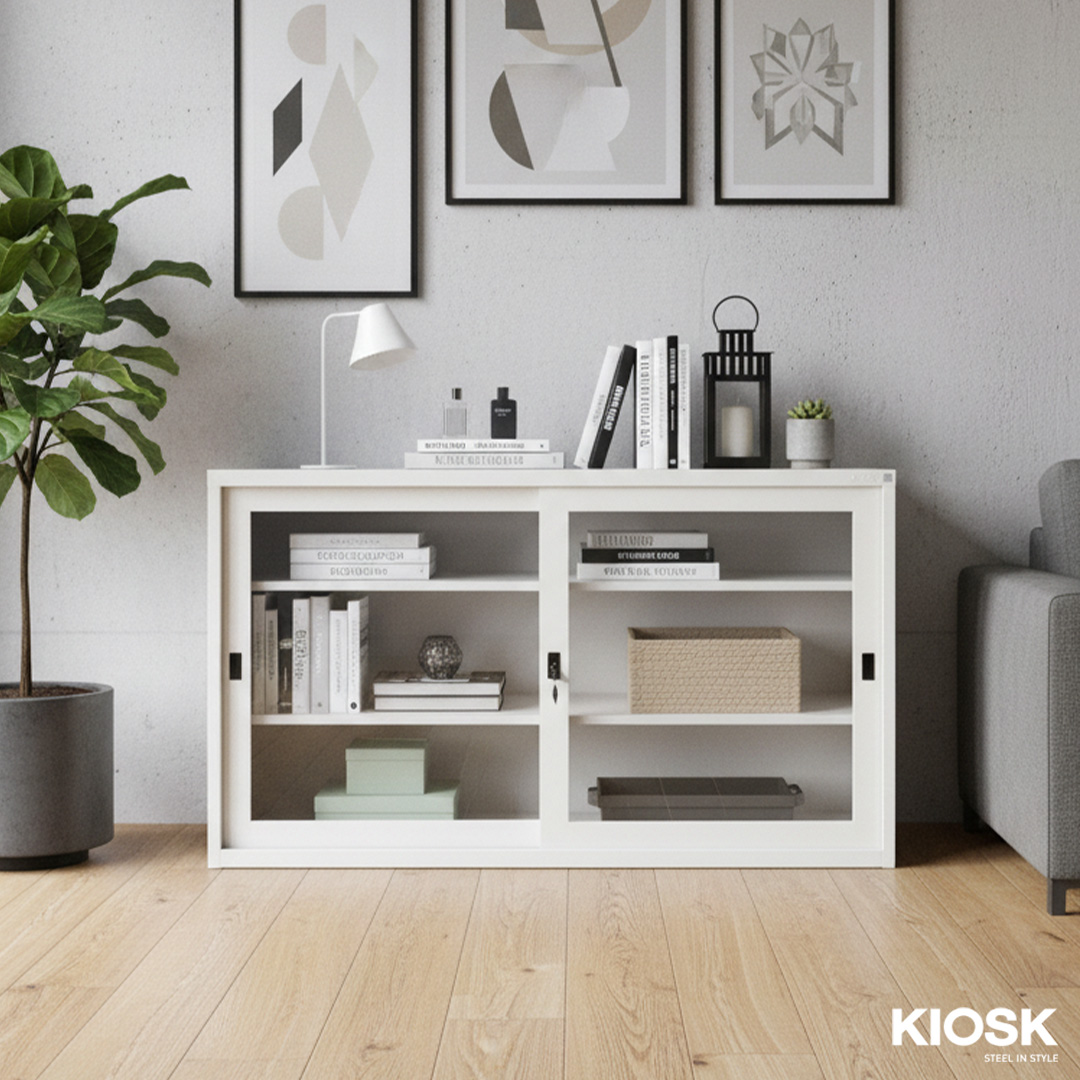 Sliding glass door cabinet 4 ft.