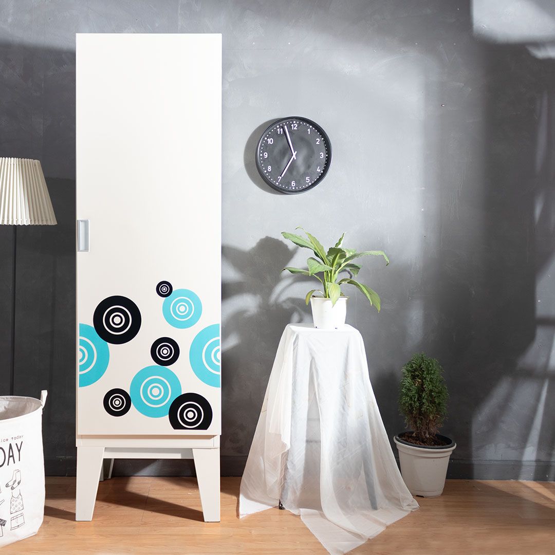 Ropa wardrobe Solid open door with pattern