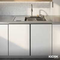 KIOSK Kitchen Cabinet with SinkSUS304 Smart Faucet & Full Accessories-1