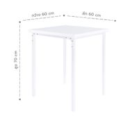 Dining table for 2 seat -Steel top-8