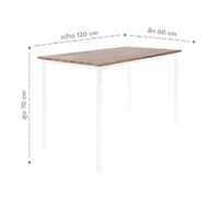 Dining table for 4seats with Neem wood top-7