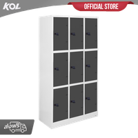 KOL 9-Door Locker Cabinet with combination Keys per Compartment
