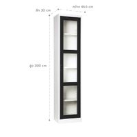 Lemari Tinggi dengan Pintu Kaca-8