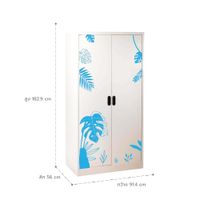 Open door-capsule handle wardrobe-Monsterla graphic-2