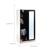 Open door-capsule handle mirror wardrobe-Monsterla graphic , Ixy Mild collection-2