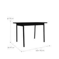 PUNTO ထမင်းစားပွဲ ၁၁၀ စင်တီမီတာ-6