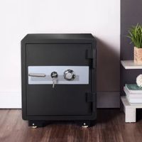 Fire-resistant Safe with Combination Lock and Key, 92kgs
