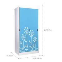  Lemari Pakaian dengan Pintu Geser - IXY graphic -3