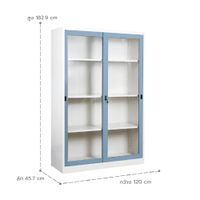 Sliding glass door cupboard -120 cm. width-3