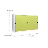 ตู้บานเลื่อนทึบ 5 ฟุต-5