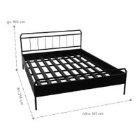 Trim Steel Bed 5fts-8