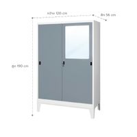 Ropa Wardrobe, Sliding glass door-Eco Model-3