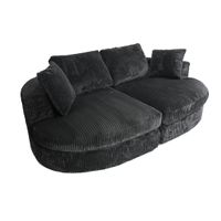 Luxury Velvet Love Seat, 2-Seater High Rebound Foam (30 Density)-4