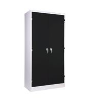 KOL 2-Door Cabinet with L Shape Handles, Adjustable Shelves, and Lock-6