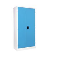 KOL 2-Door Cabinet with Recessed Handles, Adjustable Shelves, and Lock-6