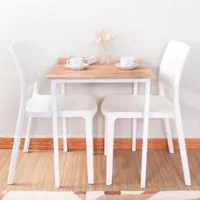Dinning table for 2 with Neem wood top-4