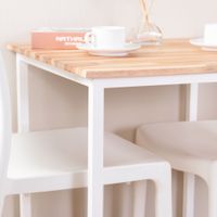 Dinning table for 2 with Neem wood top-5