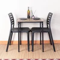 Dinning table for 2 with Neem wood top-1