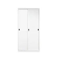KOL Solid Sliding Cupboard with 3 Adjustable Shelves and Lock-3