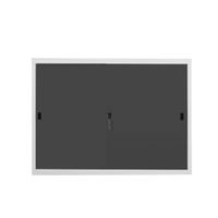 KOL 4-Foot Solid Sliding Cabinet with 3 Adjustable Shelves and Lock-4