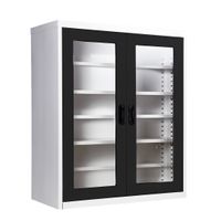 Shoe cabinet -Glass door in 40.7 cm depth-2