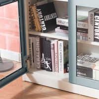 Bookcase with 2 doors open with pattern-1