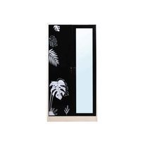 Open door-capsule handle mirror wardrobe-Monsterla graphic , Ixy Mild collection-1