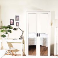 Open door Left&Right mirror wardrobe -Ixy Mild collection