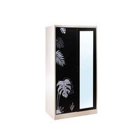 Open door-capsule handle mirror wardrobe-Monsterla graphic , Ixy Mild collection-2
