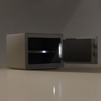 Anti-theft safe for home in finger scan system and digital code-10