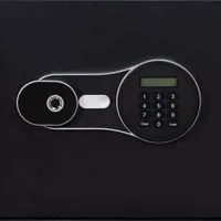Fireproof safe with fingerprint and digital code system, 46kg. -Vertical-2