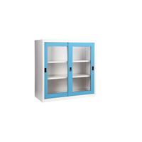KOL 3-Foot Sliding Glass Cabinet with 3 Adjustable Shelves and Lock-5