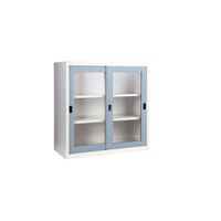 KOL 3-Foot Sliding Glass Cabinet with 3 Adjustable Shelves and Lock-6