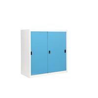 KOL 3-Foot Solid Sliding Cabinet with 3 Adjustable Shelves and Lock-6