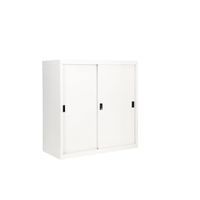 KOL 3-Foot Solid Sliding Cabinet with 3 Adjustable Shelves and Lock-7