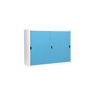 KOL 4-Foot Solid Sliding Cabinet with 3 Adjustable Shelves and Lock-5