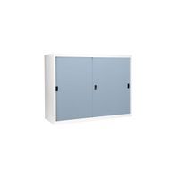 KOL 4-Foot Solid Sliding Cabinet with 3 Adjustable Shelves and Lock-7