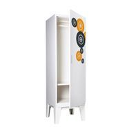 Ropa wardrobe Solid open door with pattern-7