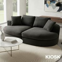 Luxury Velvet Love Seat, 2-Seater High Rebound Foam (30 Density)-2